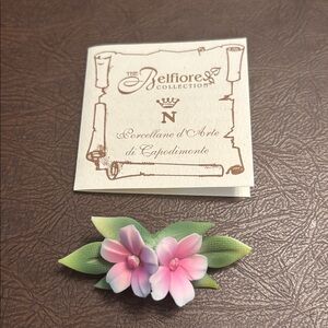 Belfiore Collection Porcelain Flower Decor